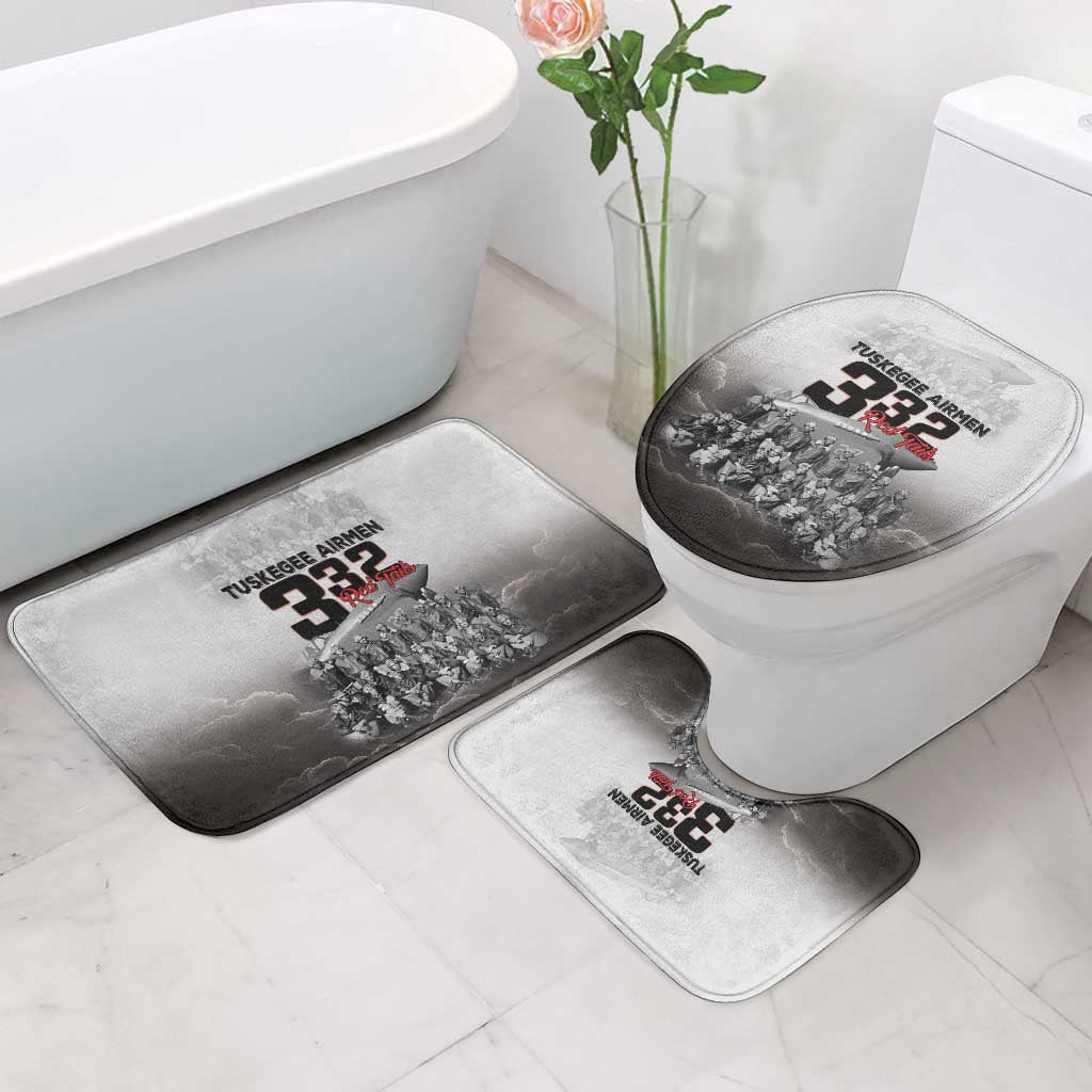 Tuskegee Airmen Pride Bathroom Set 332nd Fighter Group Red Tails - Wonder Print Shop