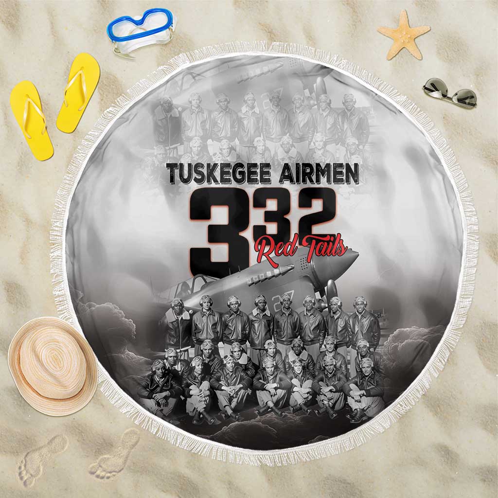 Tuskegee Airmen Pride Beach Blanket 332nd Fighter Group Red Tails - Wonder Print Shop
