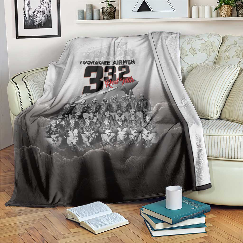 Tuskegee Airmen Pride Blanket 332nd Fighter Group Red Tails - Wonder Print Shop