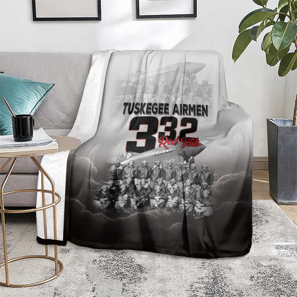 Tuskegee Airmen Pride Blanket 332nd Fighter Group Red Tails - Wonder Print Shop