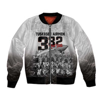 Tuskegee Airmen Pride Bomber Jacket 332nd Fighter Group Red Tails - Wonder Print Shop