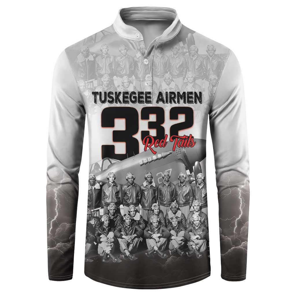 Tuskegee Airmen Pride Button Sweatshirt 332nd Fighter Group Red Tails - Wonder Print Shop