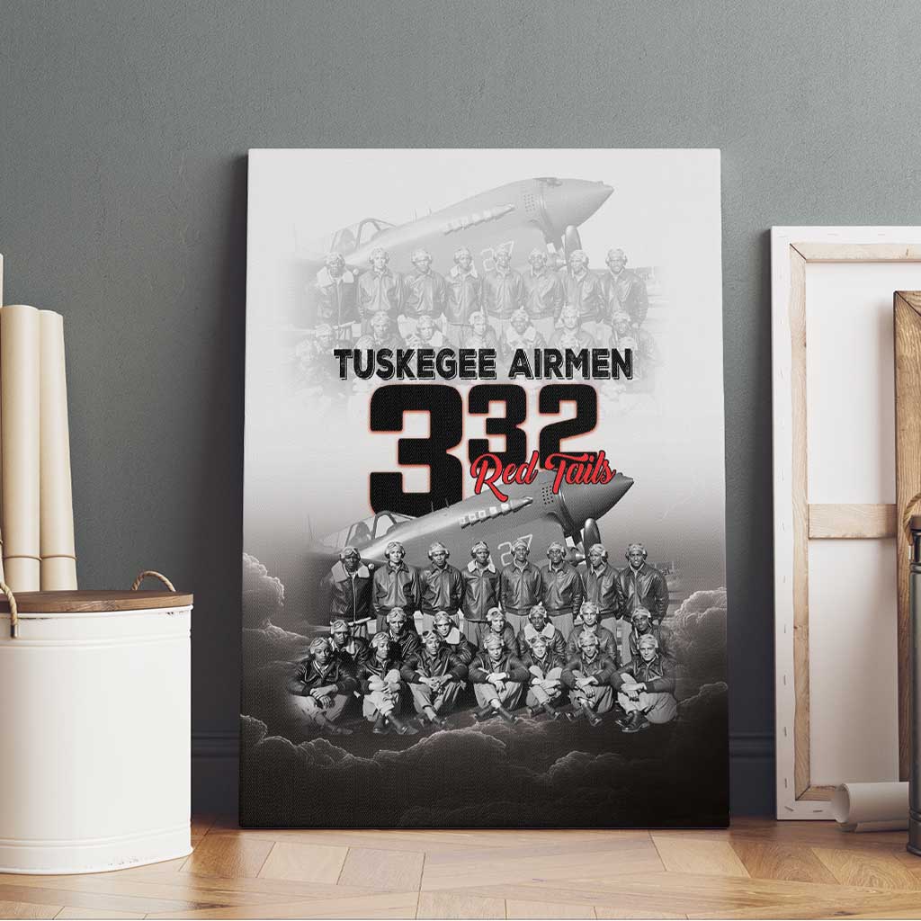 Tuskegee Airmen Pride Canvas Wall Art 332nd Fighter Group Red Tails - Wonder Print Shop