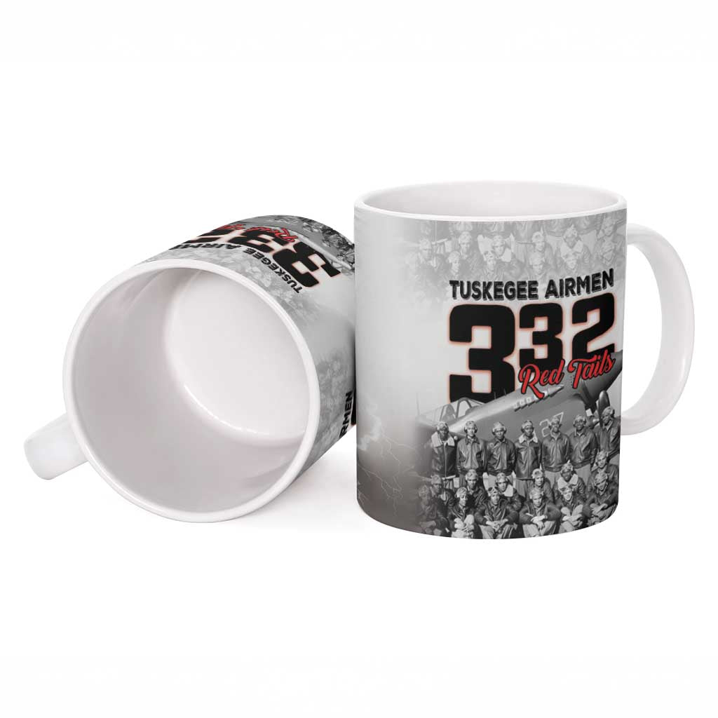 Tuskegee Airmen Pride Ceramic Mug 332nd Fighter Group Red Tails - Wonder Print Shop