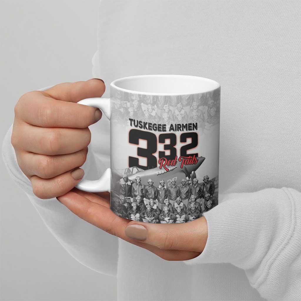 Tuskegee Airmen Pride Ceramic Mug 332nd Fighter Group Red Tails - Wonder Print Shop