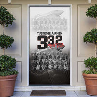 Tuskegee Airmen Pride Door Cover 332nd Fighter Group Red Tails - Wonder Print Shop
