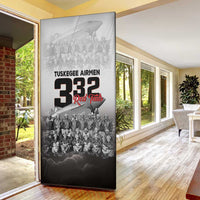 Tuskegee Airmen Pride Door Cover 332nd Fighter Group Red Tails - Wonder Print Shop