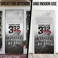 Tuskegee Airmen Pride Door Cover 332nd Fighter Group Red Tails - Wonder Print Shop