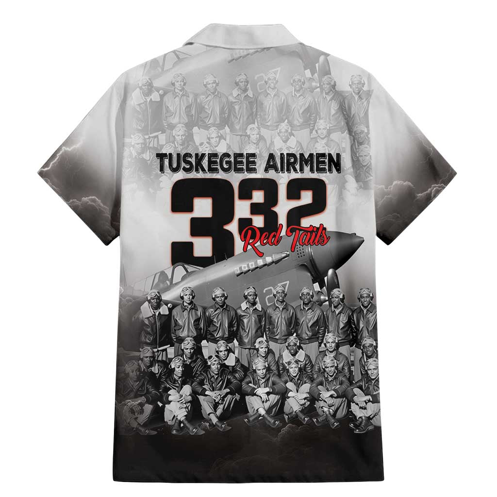 Tuskegee Airmen Pride Family Matching Mermaid Dress and Hawaiian Shirt 332nd Fighter Group Red Tails - Wonder Print Shop