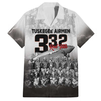 Tuskegee Airmen Pride Family Matching Off The Shoulder Long Sleeve Dress and Hawaiian Shirt 332nd Fighter Group Red Tails - Wonder Print Shop