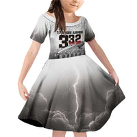 Tuskegee Airmen Pride Family Matching Off Shoulder Short Dress and Hawaiian Shirt 332nd Fighter Group Red Tails - Wonder Print Shop