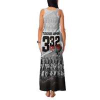 Tuskegee Airmen Pride Family Matching Tank Maxi Dress and Hawaiian Shirt 332nd Fighter Group Red Tails - Wonder Print Shop
