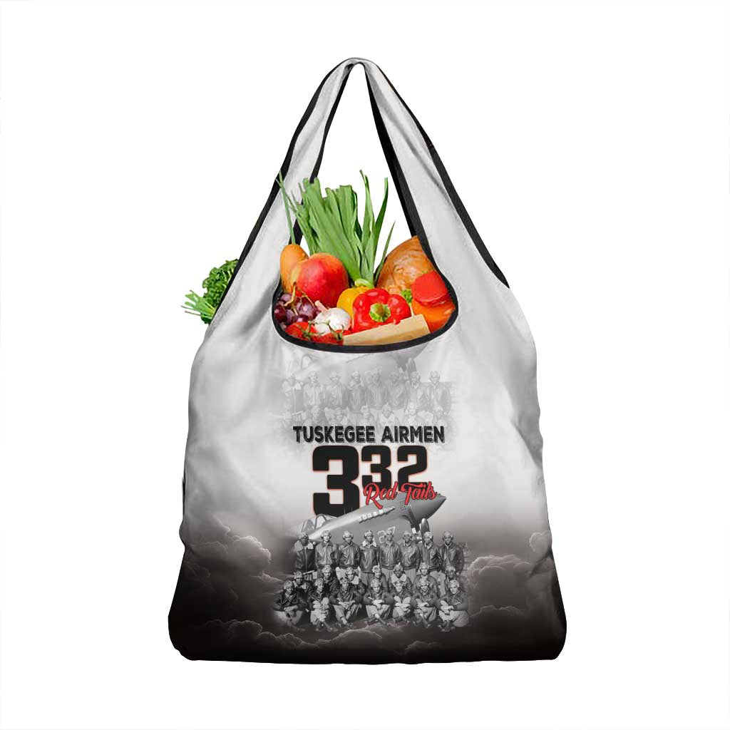Tuskegee Airmen Pride Grocery Bag 332nd Fighter Group Red Tails - Wonder Print Shop