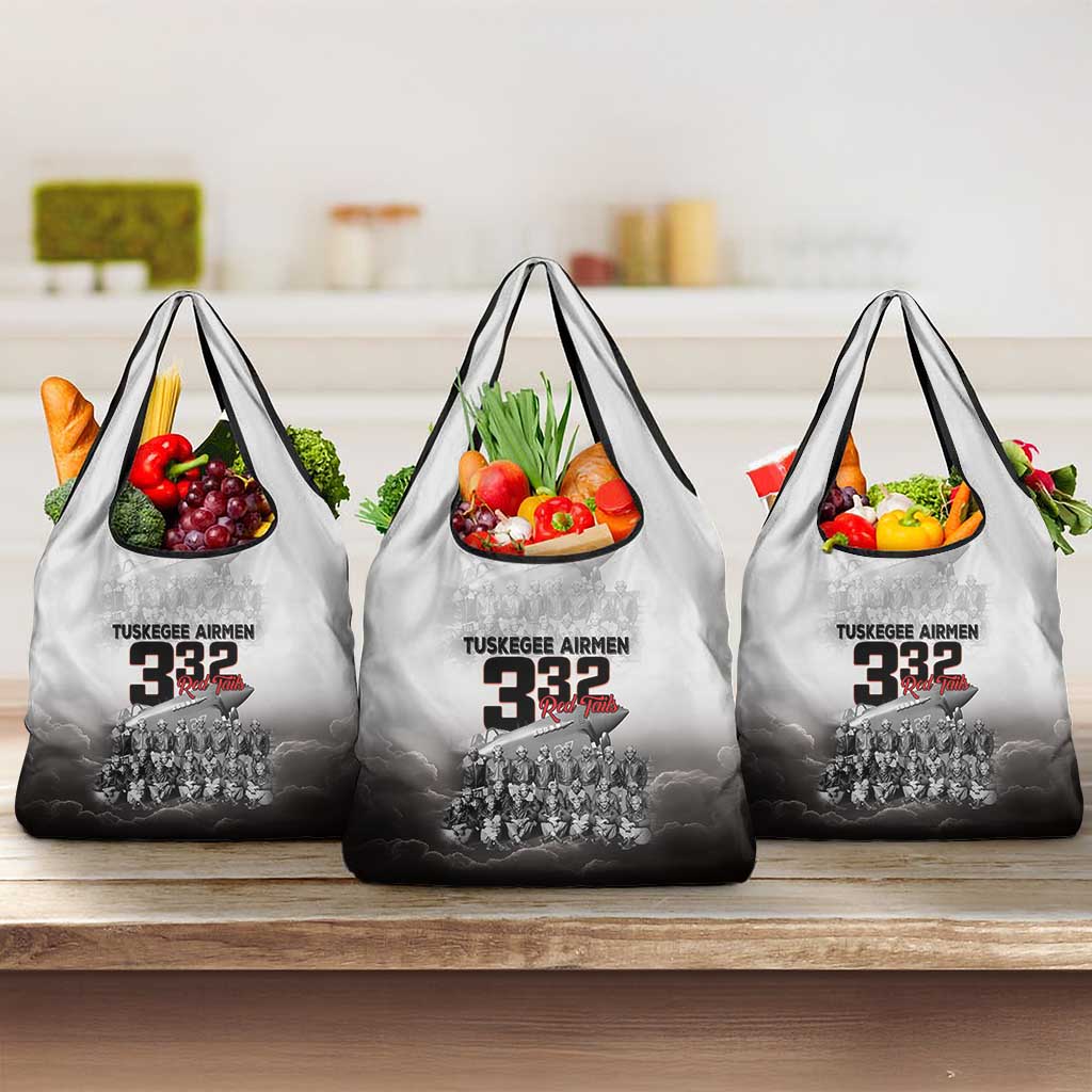 Tuskegee Airmen Pride Grocery Bag 332nd Fighter Group Red Tails - Wonder Print Shop