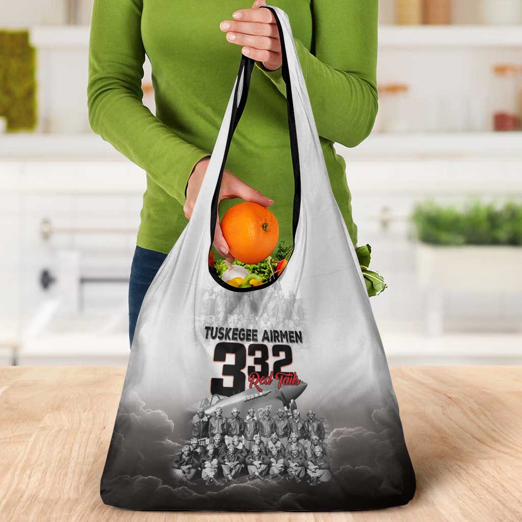 Tuskegee Airmen Pride Grocery Bag 332nd Fighter Group Red Tails - Wonder Print Shop