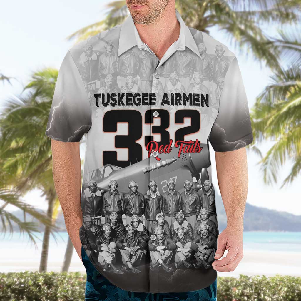 Tuskegee Airmen Pride Hawaiian Shirt 332nd Fighter Group Red Tails - Wonder Print Shop