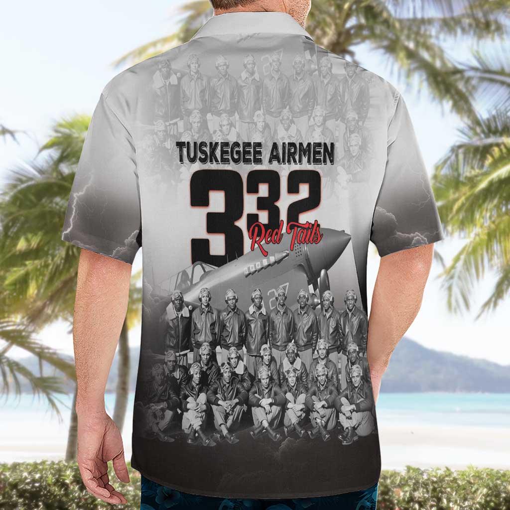Tuskegee Airmen Pride Hawaiian Shirt 332nd Fighter Group Red Tails - Wonder Print Shop
