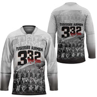 Tuskegee Airmen Pride Hockey Jersey 332nd Fighter Group Red Tails - Wonder Print Shop