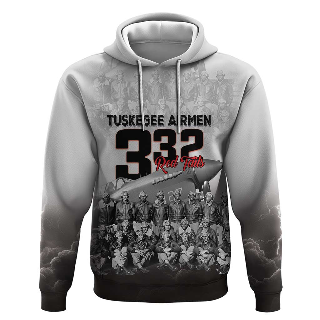 Tuskegee Airmen Pride Hoodie 332nd Fighter Group Red Tails - Wonder Print Shop