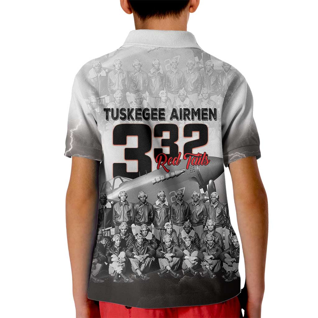Tuskegee Airmen Pride Kid Polo Shirt 332nd Fighter Group Red Tails - Wonder Print Shop