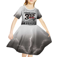 Tuskegee Airmen Pride Kid Short Sleeve Dress 332nd Fighter Group Red Tails - Wonder Print Shop