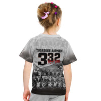 Tuskegee Airmen Pride Kid T Shirt 332nd Fighter Group Red Tails - Wonder Print Shop
