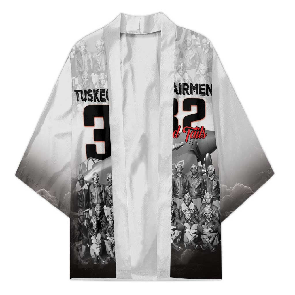 Tuskegee Airmen Pride Kimono 332nd Fighter Group Red Tails - Wonder Print Shop