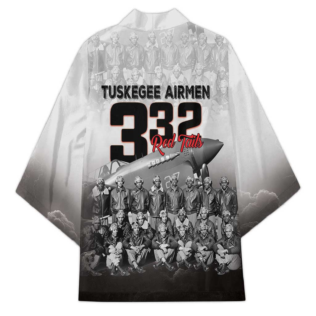 Tuskegee Airmen Pride Kimono 332nd Fighter Group Red Tails - Wonder Print Shop