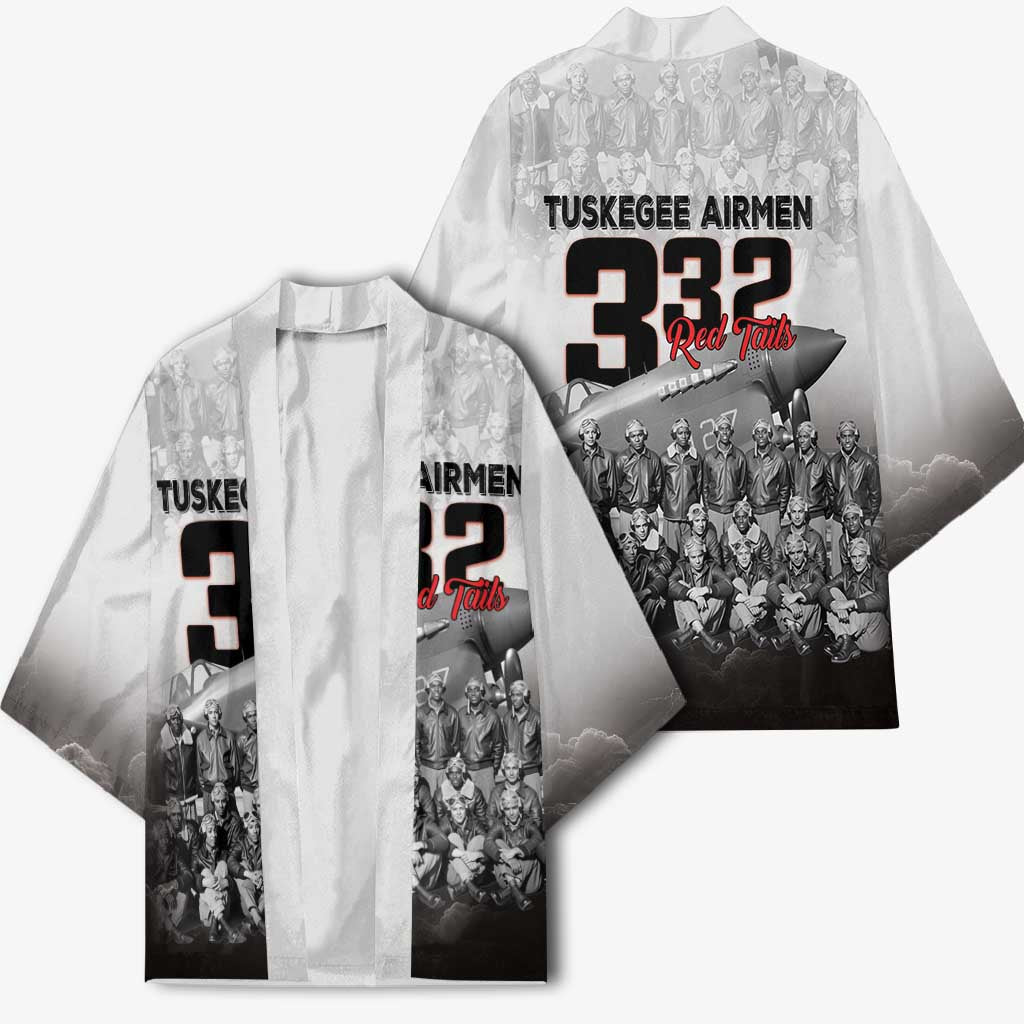 Tuskegee Airmen Pride Kimono 332nd Fighter Group Red Tails - Wonder Print Shop
