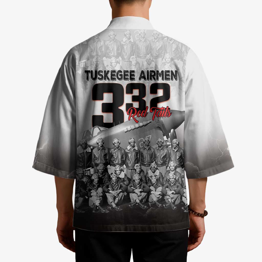 Tuskegee Airmen Pride Kimono 332nd Fighter Group Red Tails - Wonder Print Shop