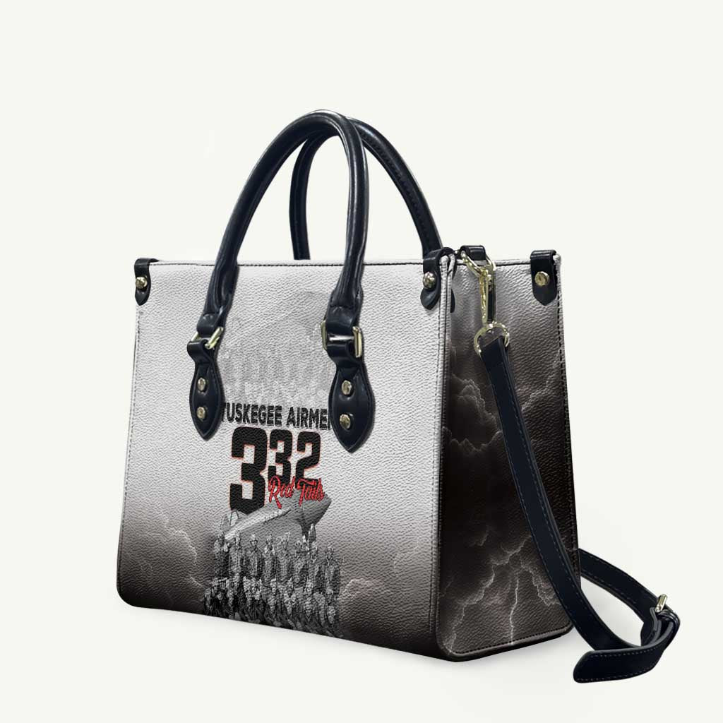 Tuskegee Airmen Pride Leather Bag 332nd Fighter Group Red Tails - Wonder Print Shop