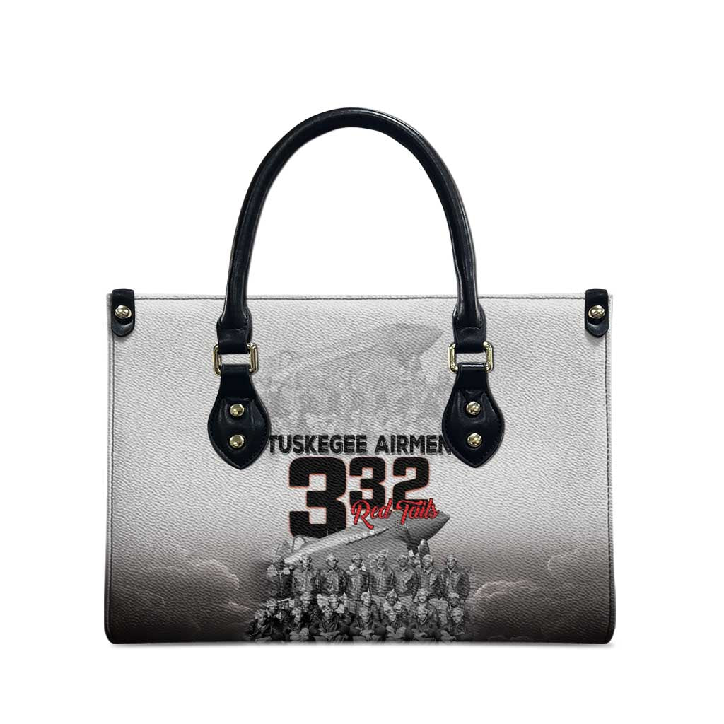 Tuskegee Airmen Pride Leather Bag 332nd Fighter Group Red Tails - Wonder Print Shop