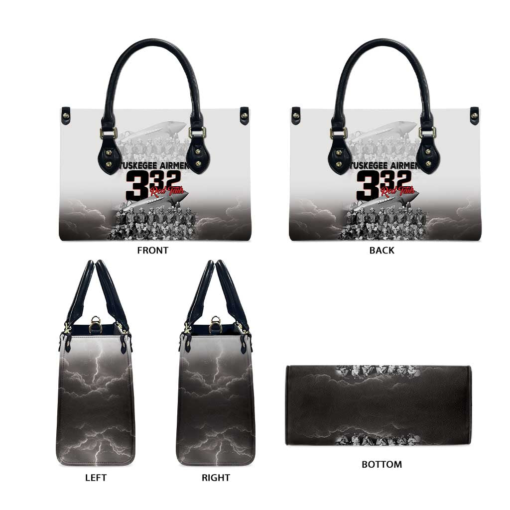 Tuskegee Airmen Pride Leather Bag 332nd Fighter Group Red Tails - Wonder Print Shop