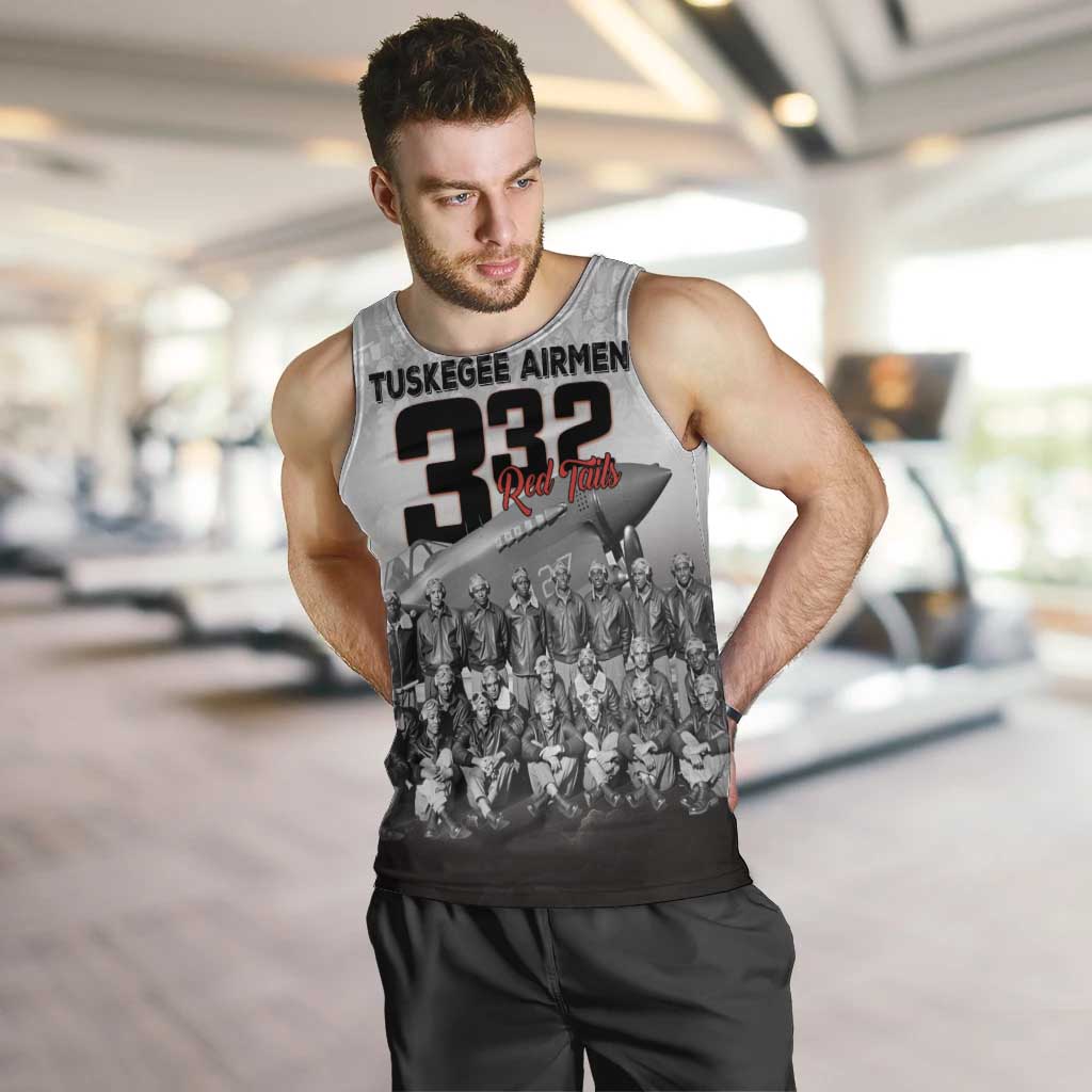 Tuskegee Airmen Pride Men Tank Top 332nd Fighter Group Red Tails - Wonder Print Shop