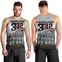 Tuskegee Airmen Pride Men Tank Top 332nd Fighter Group Red Tails - Wonder Print Shop