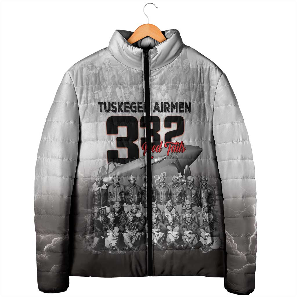 Tuskegee Airmen Pride Padded Jacket 332nd Fighter Group Red Tails - Wonder Print Shop