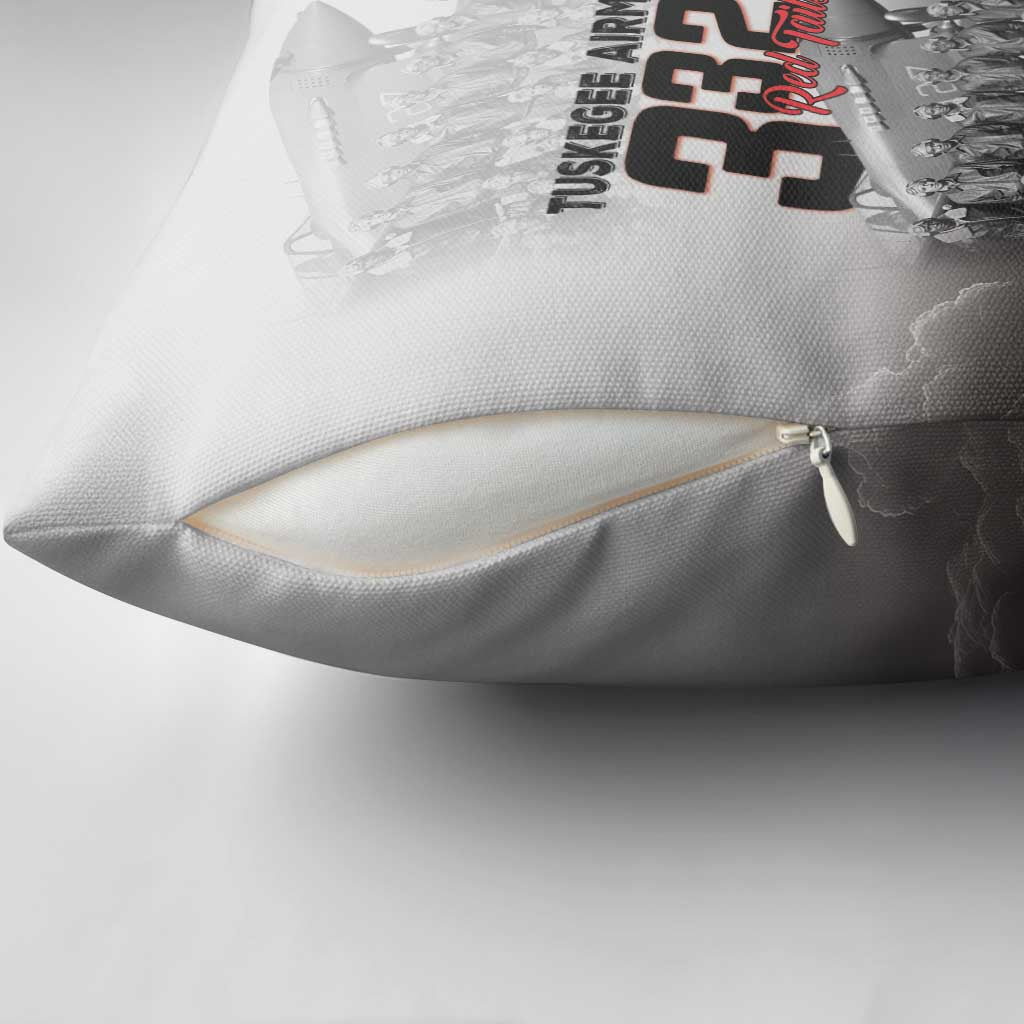 Tuskegee Airmen Pride Pillow Cover 332nd Fighter Group Red Tails - Wonder Print Shop