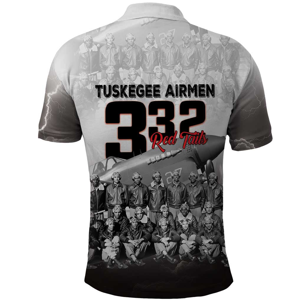 Tuskegee Airmen Pride Polo Shirt 332nd Fighter Group Red Tails - Wonder Print Shop