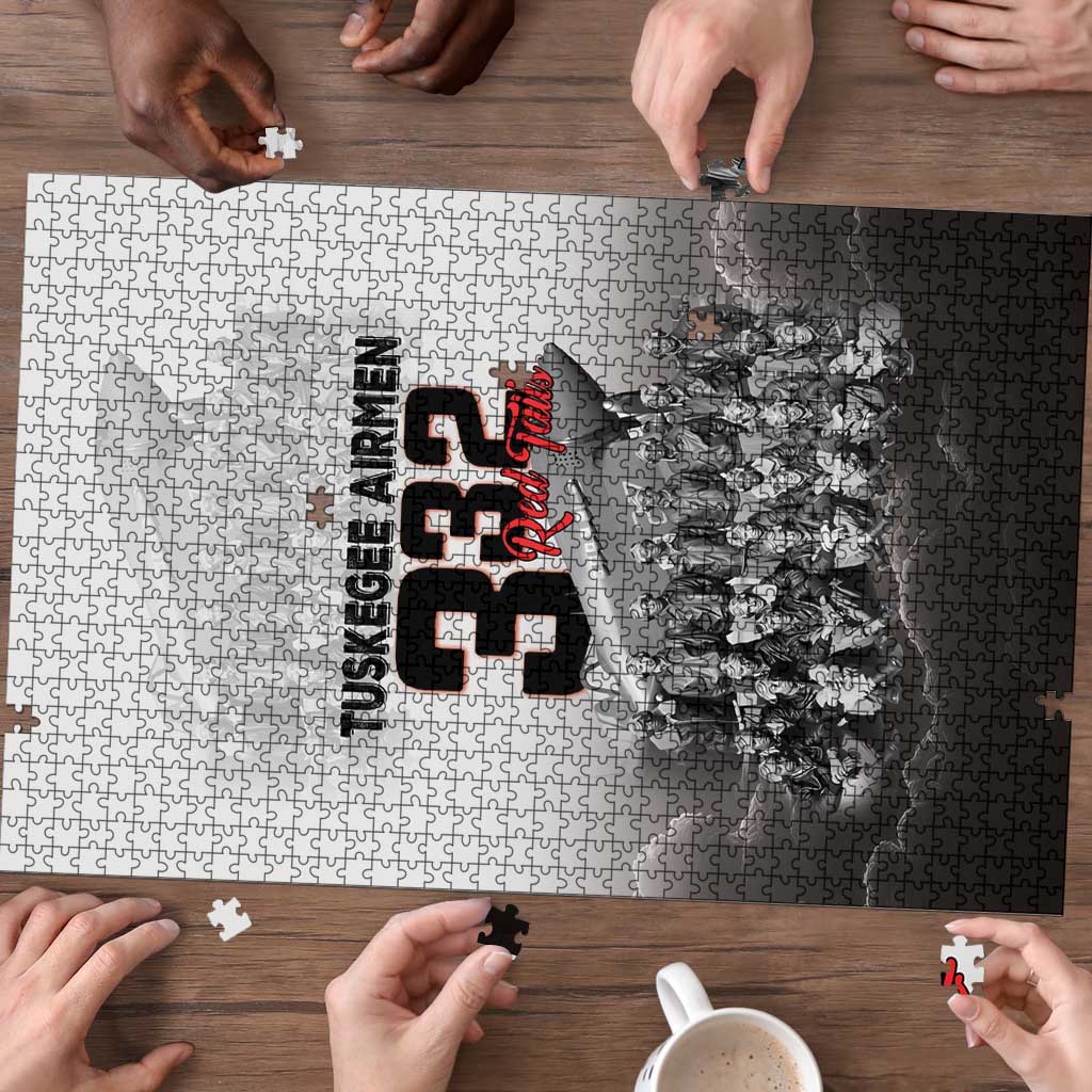 Tuskegee Airmen Pride Puzzle 332nd Fighter Group Red Tails - Wonder Print Shop