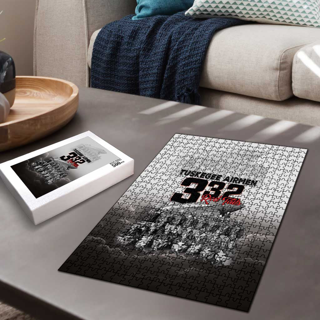 Tuskegee Airmen Pride Puzzle 332nd Fighter Group Red Tails - Wonder Print Shop