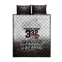 Tuskegee Airmen Pride Quilt Bed Set 332nd Fighter Group Red Tails - Wonder Print Shop