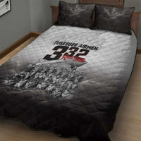Tuskegee Airmen Pride Quilt Bed Set 332nd Fighter Group Red Tails - Wonder Print Shop