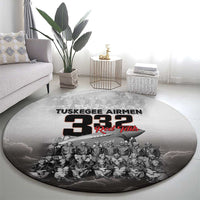 Tuskegee Airmen Pride Round Carpet 332nd Fighter Group Red Tails - Wonder Print Shop