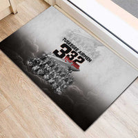 Tuskegee Airmen Pride Rubber Doormat 332nd Fighter Group Red Tails - Wonder Print Shop