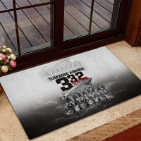 Tuskegee Airmen Pride Rubber Doormat 332nd Fighter Group Red Tails - Wonder Print Shop