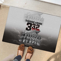 Tuskegee Airmen Pride Rubber Doormat 332nd Fighter Group Red Tails - Wonder Print Shop