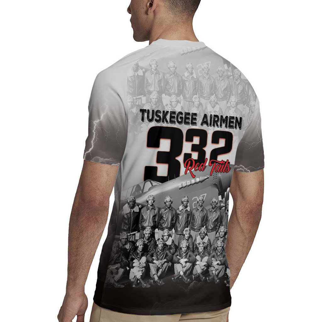 Tuskegee Airmen Pride Rugby Jersey 332nd Fighter Group Red Tails - Wonder Print Shop