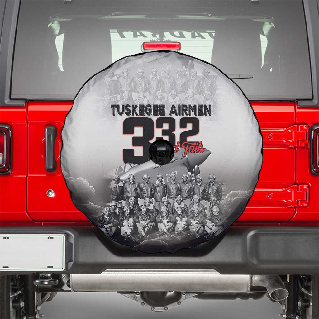 Tuskegee Airmen Pride Spare Tire Cover 332nd Fighter Group Red Tails - Wonder Print Shop