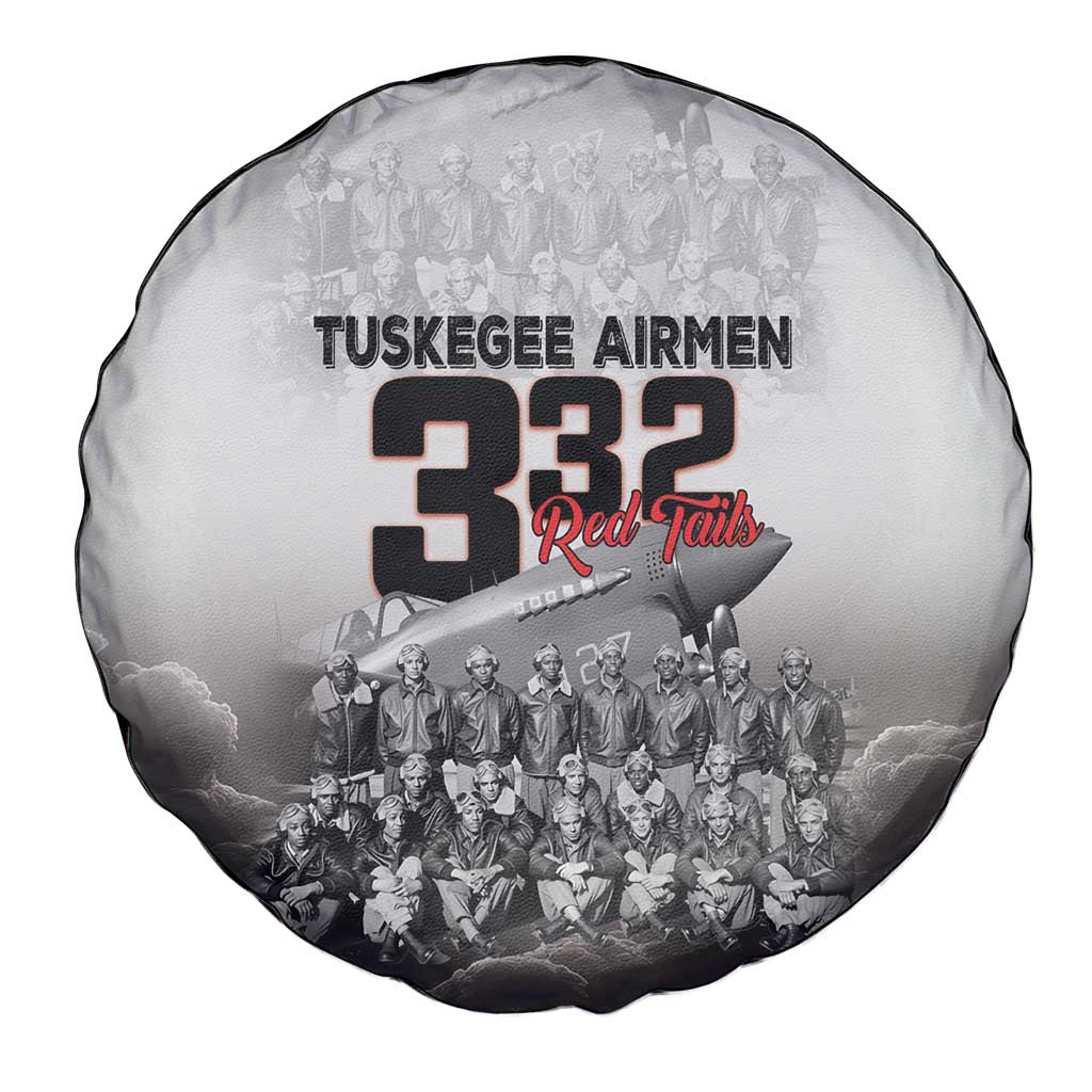 Tuskegee Airmen Pride Spare Tire Cover 332nd Fighter Group Red Tails - Wonder Print Shop