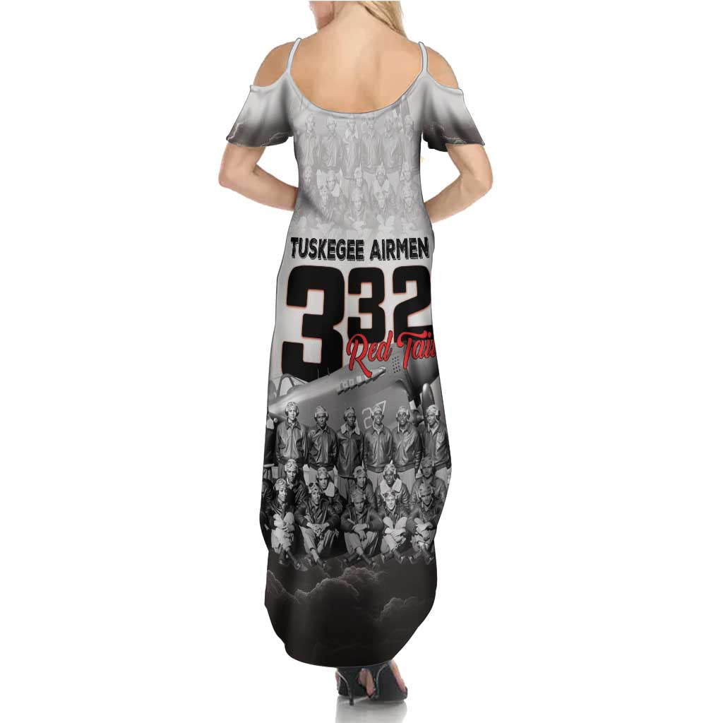 Tuskegee Airmen Pride Summer Maxi Dress 332nd Fighter Group Red Tails - Wonder Print Shop